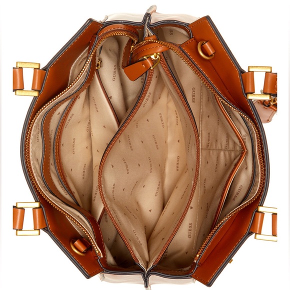 Guess Katey Luxury Embroidered Medium Satchel Crossbody, NWT - Picture 5 of 11